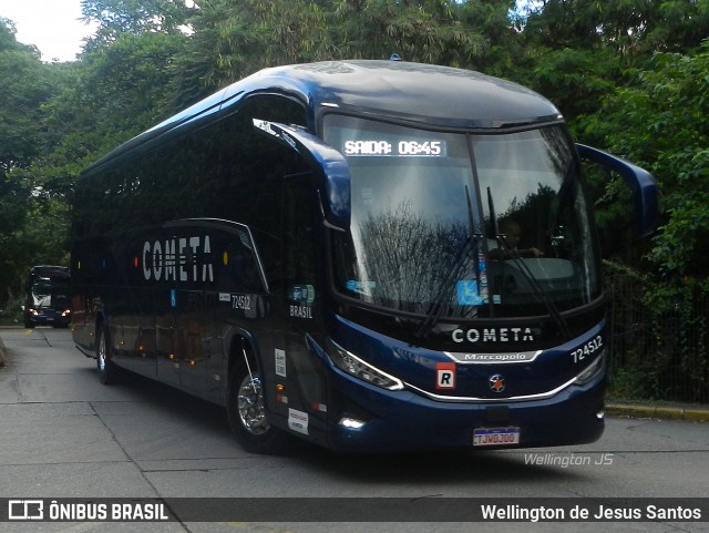 Viação Cometa 724512 na cidade de São Paulo, São Paulo, Brasil, por Wellington de Jesus Santos. Número da foto: #12833629.