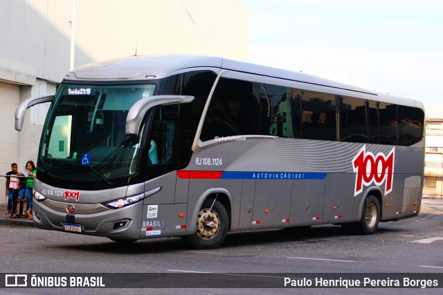 Auto Viação 1001 RJ 108.1124 na cidade de Rio de Janeiro, Rio de Janeiro, Brasil, por Paulo Henrique Pereira Borges. Número da foto: #12833483.