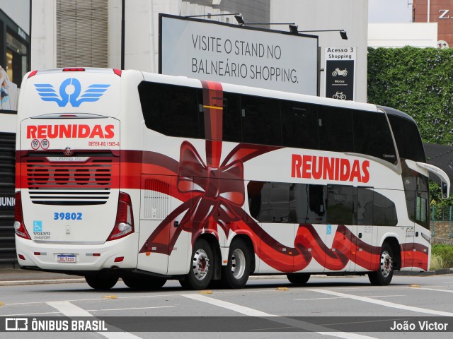 Reunidas Transportes Coletivos 39802 na cidade de Balneário Camboriú, Santa Catarina, Brasil, por João Victor. Número da foto: #12833978.