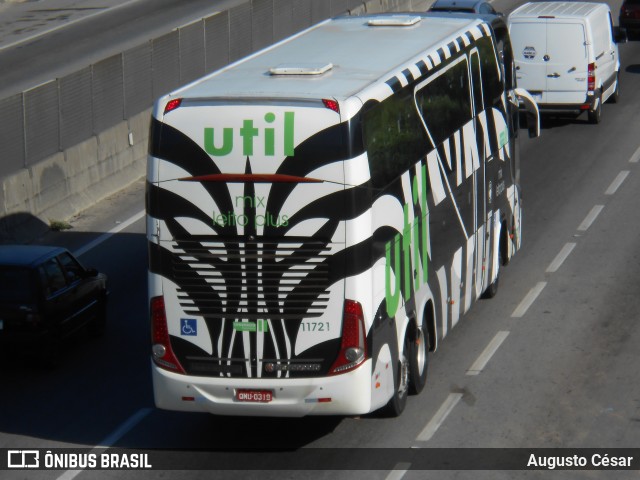 UTIL - União Transporte Interestadual de Luxo 11721 na cidade de Nova Iguaçu, Rio de Janeiro, Brasil, por Augusto César. Número da foto: #12832586.