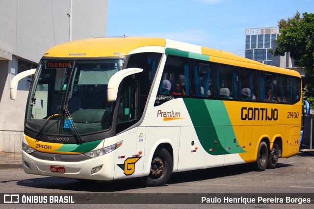 Empresa Gontijo de Transportes 21400 na cidade de Rio de Janeiro, Rio de Janeiro, Brasil, por Paulo Henrique Pereira Borges. Número da foto: #12833517.