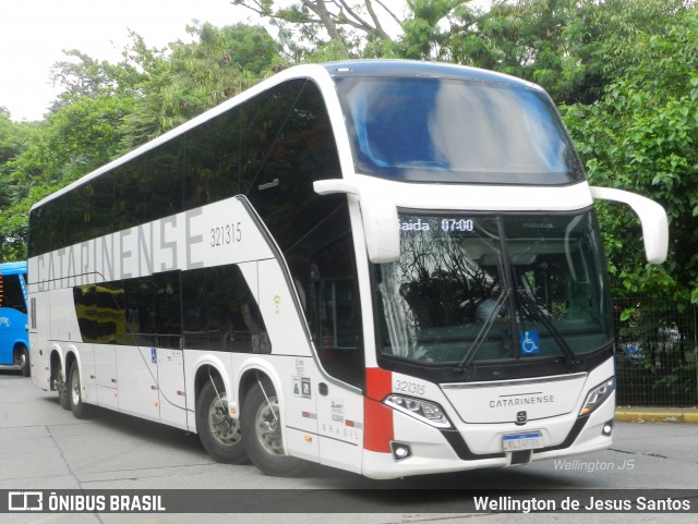 Auto Viação Catarinense 321315 na cidade de São Paulo, São Paulo, Brasil, por Wellington de Jesus Santos. Número da foto: #12833784.