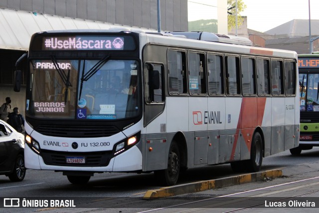 Evanil Transportes e Turismo RJ 132.080 na cidade de Rio de Janeiro, Rio de Janeiro, Brasil, por Lucas Oliveira. Número da foto: #12832519.