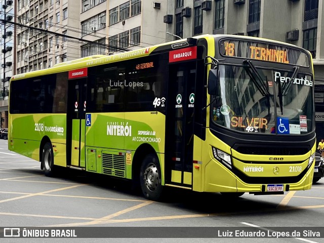Viação Pendotiba 2.1.018 na cidade de Niterói, Rio de Janeiro, Brasil, por Luiz Eduardo Lopes da Silva. Número da foto: #12834795.
