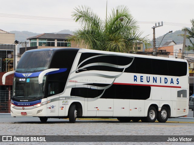 Reunidas Transportes Coletivos 38801 na cidade de Balneário Camboriú, Santa Catarina, Brasil, por João Victor. Número da foto: #12836304.
