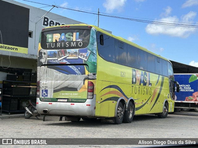 Brasil Turismo e Fretamento 8261 na cidade de Macaíba, Rio Grande do Norte, Brasil, por Alison Diego Dias da Silva. Número da foto: #12835630.