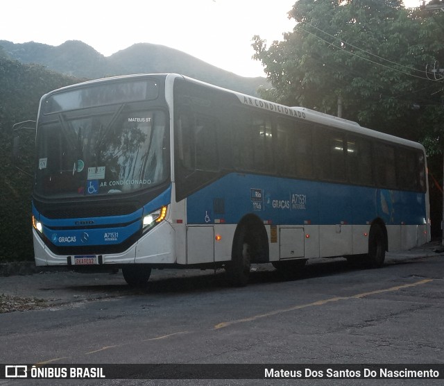 Viação Nossa Senhora das Graças A71531 na cidade de Rio de Janeiro, Rio de Janeiro, Brasil, por Mateus Dos Santos Do Nascimento. Número da foto: #12834807.
