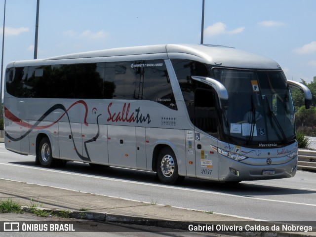 Scalla Tur Transportes 2037 na cidade de São Paulo, São Paulo, Brasil, por Gabriel Oliveira Caldas da Nobrega. Número da foto: #12834483.