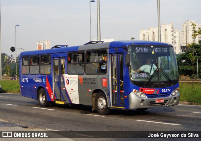 Empresa de Ônibus Vila Galvão 30.777 na cidade de São Paulo, São Paulo, Brasil, por José Geyvson da Silva. Número da foto: #12836141.