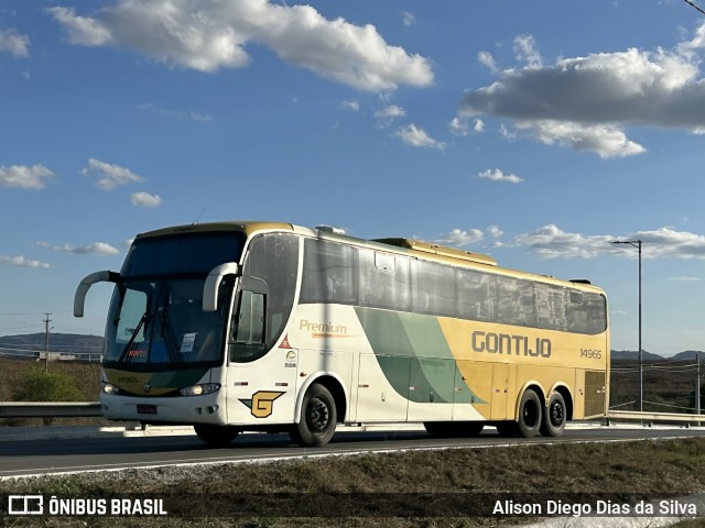 Empresa Gontijo de Transportes 14965 na cidade de Campina Grande, Paraíba, Brasil, por Alison Diego Dias da Silva. Número da foto: #12835784.