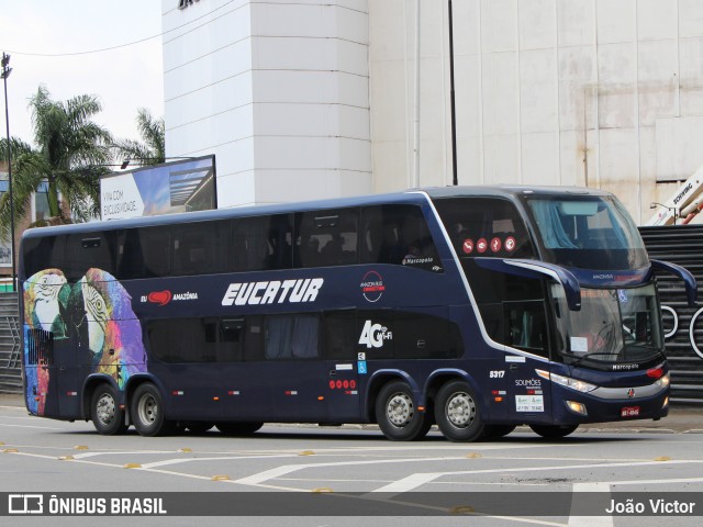 Eucatur - Empresa União Cascavel de Transportes e Turismo 5317 na cidade de Balneário Camboriú, Santa Catarina, Brasil, por João Victor. Número da foto: #12836355.