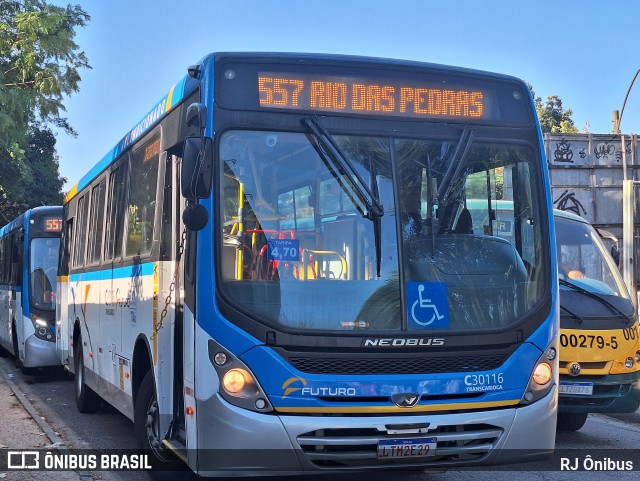 Transportes Futuro C30116 na cidade de Rio de Janeiro, Rio de Janeiro, Brasil, por RJ Ônibus. Número da foto: #12835336.