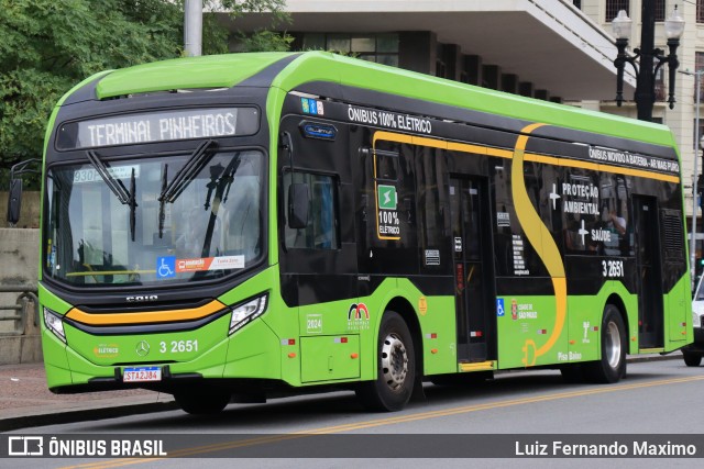 Viação Metrópole Paulista - Zona Leste 3 2651 na cidade de São Paulo, São Paulo, Brasil, por Luiz Fernando Maximo. Número da foto: #12835910.