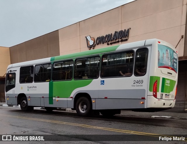 Empresa de Ônibus Vila Galvão 2469 na cidade de Guarulhos, São Paulo, Brasil, por Felipe Mariz. Número da foto: #12835268.