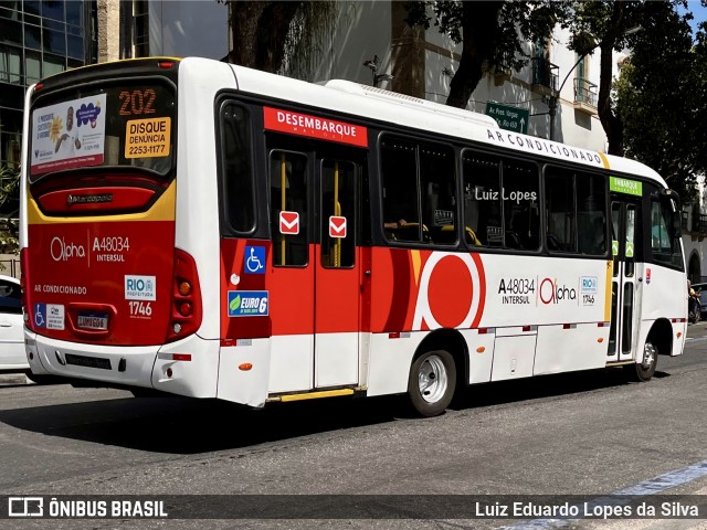 Auto Viação Alpha A48034 na cidade de Rio de Janeiro, Rio de Janeiro, Brasil, por Luiz Eduardo Lopes da Silva. Número da foto: #12834789.