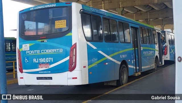 Viação Ponte Coberta RJ 190.071 na cidade de Nilópolis, Rio de Janeiro, Brasil, por Gabriel Sousa. Número da foto: #12835020.