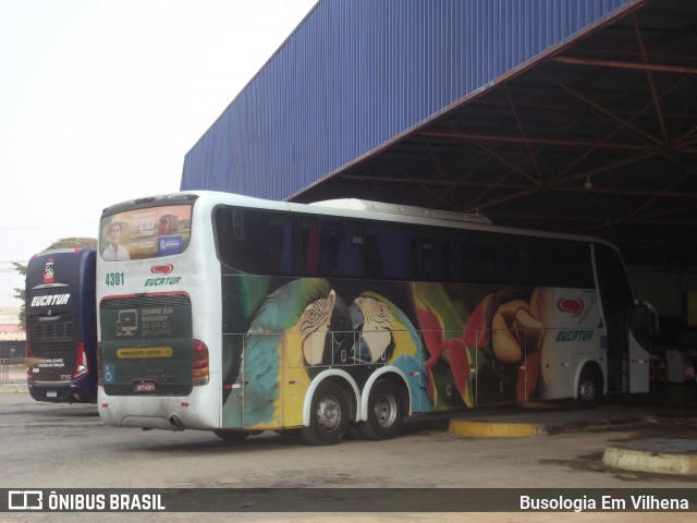 Eucatur - Empresa União Cascavel de Transportes e Turismo 4301 na cidade de Vilhena, Rondônia, Brasil, por Busologia Em Vilhena. Número da foto: #12834470.