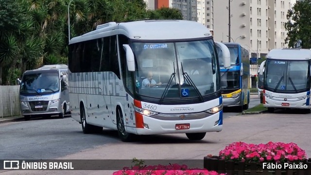 Auto Viação Catarinense 3460 na cidade de Curitiba, Paraná, Brasil, por Fábio Paixão. Número da foto: #12837355.