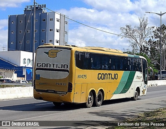 Empresa Gontijo de Transportes 14475 na cidade de Caruaru, Pernambuco, Brasil, por Lenilson da Silva Pessoa. Número da foto: #12838224.