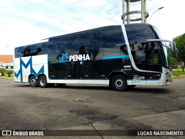 Empresa de Ônibus Nossa Senhora da Penha 64208 na cidade de Lages, Santa Catarina, Brasil, por LUCAS NASCIMENTO. Número da foto: #12836991.