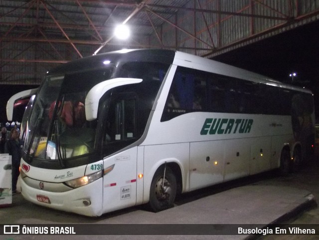 Eucatur - Empresa União Cascavel de Transportes e Turismo 4739 na cidade de Vilhena, Rondônia, Brasil, por Busologia Em Vilhena. Número da foto: #12837965.