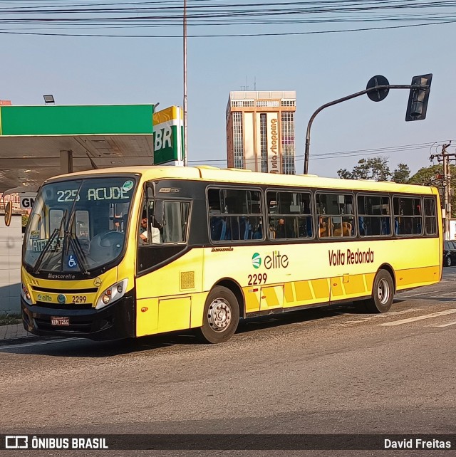 Viação Elite 2299 na cidade de Volta Redonda, Rio de Janeiro, Brasil, por David Freitas. Número da foto: #12839908.