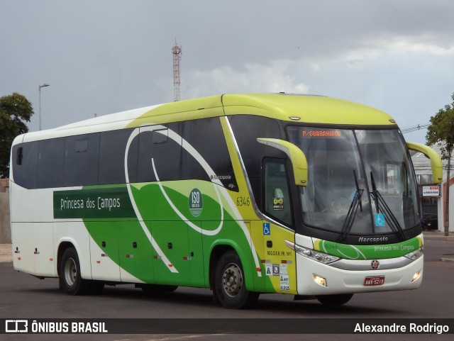Expresso Princesa dos Campos 6346 na cidade de Cascavel, Paraná, Brasil, por Alexandre Rodrigo. Número da foto: #12837448.