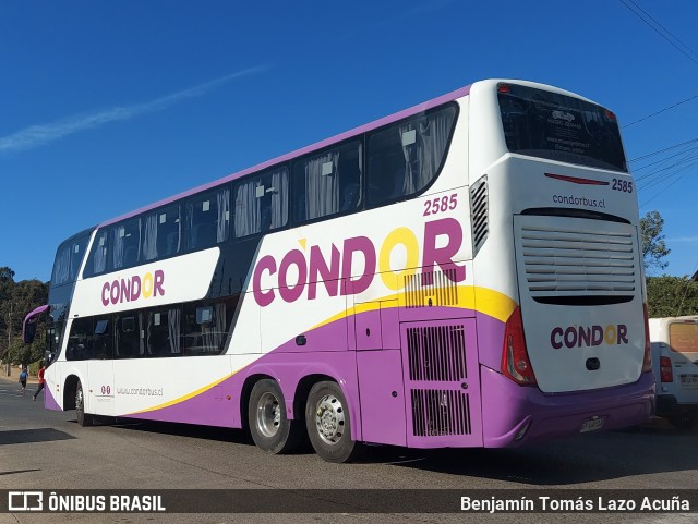 Condorbus 2585 na cidade de El Tabo, San Antonio, Valparaíso, Chile, por Benjamín Tomás Lazo Acuña. Número da foto: #12839890.