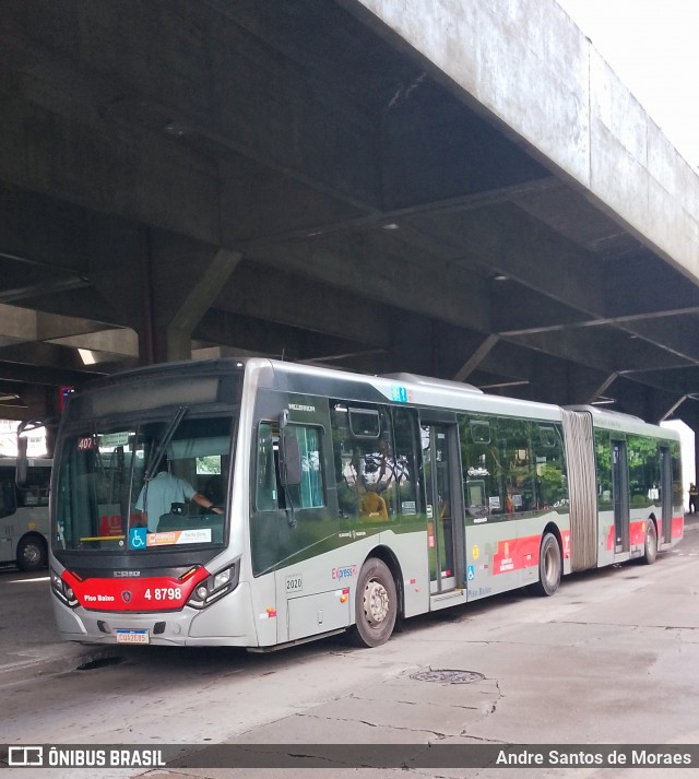 Express Transportes Urbanos Ltda 4 8798 na cidade de São Paulo, São Paulo, Brasil, por Andre Santos de Moraes. Número da foto: #12837446.