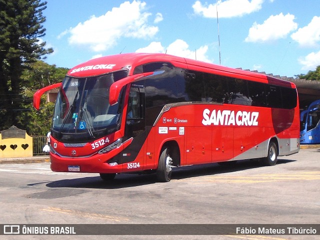 Viação Santa Cruz 35124 na cidade de Três Corações, Minas Gerais, Brasil, por Fábio Mateus Tibúrcio. Número da foto: #12838139.