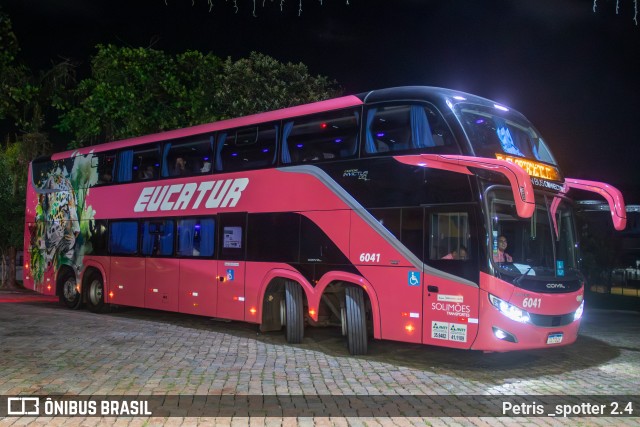 Eucatur - Empresa União Cascavel de Transportes e Turismo 6041 na cidade de Joinville, Santa Catarina, Brasil, por Petris _spotter 2.4. Número da foto: #12837631.