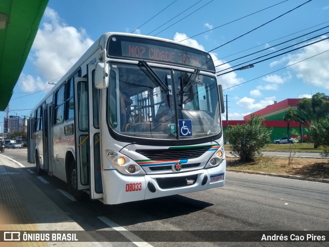 Transnacional Transportes Urbanos 08033 na cidade de Natal, Rio Grande do Norte, Brasil, por Andrés Cao Pires. Número da foto: #12837472.