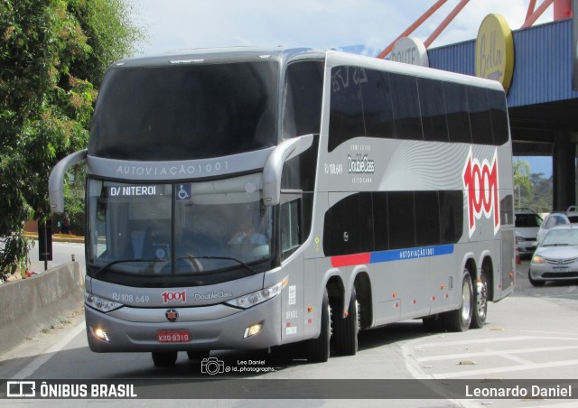 Auto Viação 1001 RJ 108.649 na cidade de Resende, Rio de Janeiro, Brasil, por Leonardo Daniel. Número da foto: #12838227.