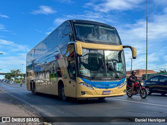 Viação Novo Horizonte 590111 na cidade de Cuiabá, Mato Grosso, Brasil, por Daniel Henrique. Número da foto: #12838489.