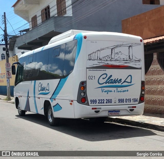 Classe A Viagem e Turismo 021 na cidade de Vila Velha, Espírito Santo, Brasil, por Sergio Corrêa. Número da foto: #12837029.