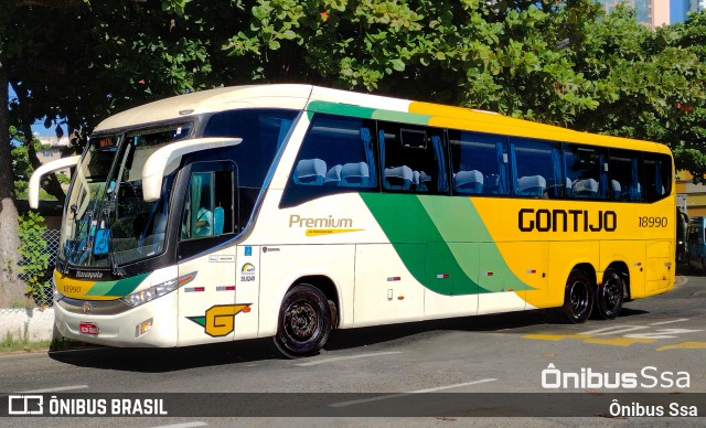 Empresa Gontijo de Transportes 18990 na cidade de Salvador, Bahia, Brasil, por Ônibus Ssa. Número da foto: #12838734.