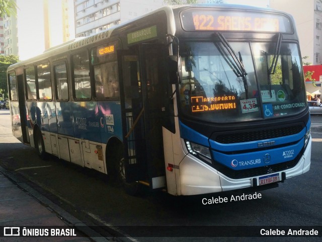 Transurb A72002 na cidade de Rio de Janeiro, Rio de Janeiro, Brasil, por Calebe Andrade. Número da foto: #12837604.