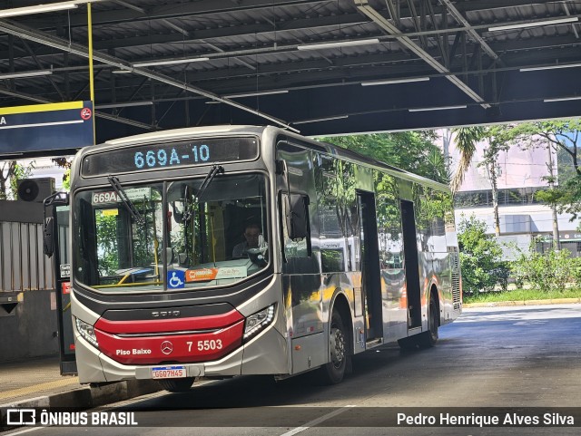 Nova Paineira Transportes Urbanos S.A 7 5503 na cidade de São Paulo, São Paulo, Brasil, por Pedro Henrique Alves Silva. Número da foto: #12837098.