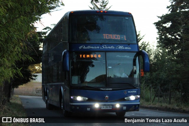 Pullman Santa Maria CVSG94 na cidade de Temuco, Cautín, Araucanía, Chile, por Benjamín Tomás Lazo Acuña. Número da foto: #12839906.