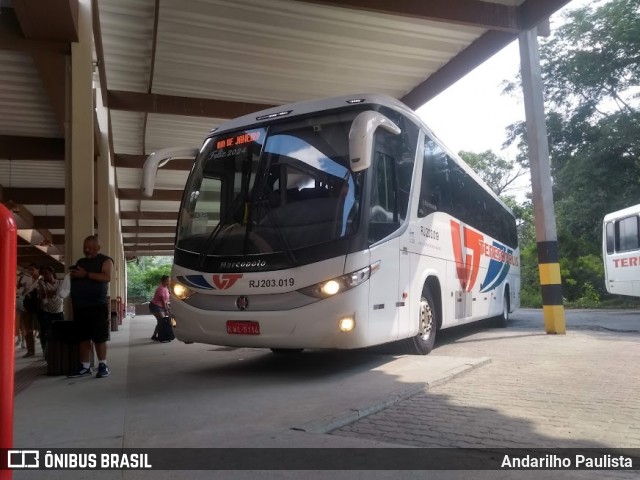 Viação Teresópolis RJ 203.019 na cidade de Teresópolis, Rio de Janeiro, Brasil, por Andarilho Paulista. Número da foto: #12839034.