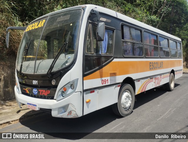 TAP Turismo e Fretamento 091 na cidade de Piraí, Rio de Janeiro, Brasil, por Danilo  Ribeiro. Número da foto: #12837275.