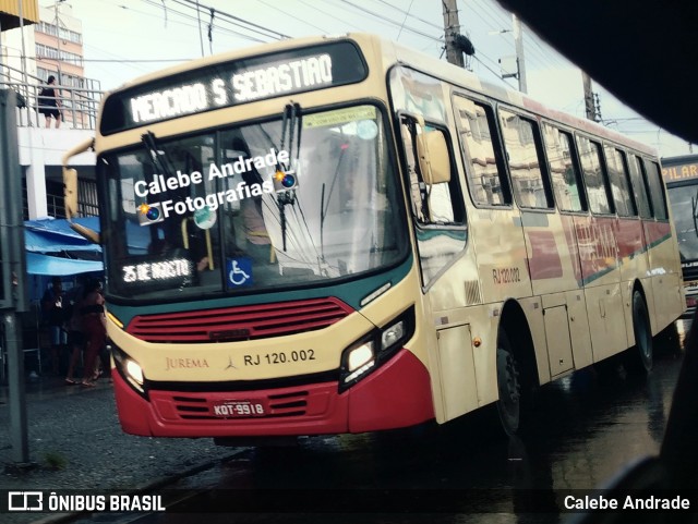 Auto Viação Jurema RJ 120.002 na cidade de Duque de Caxias, Rio de Janeiro, Brasil, por Calebe Andrade. Número da foto: #12837602.