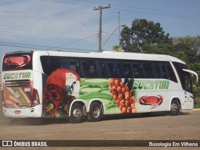 Eucatur - Empresa União Cascavel de Transportes e Turismo 4941 na cidade de Vilhena, Rondônia, Brasil, por Busologia Em Vilhena. Número da foto: #12840115.