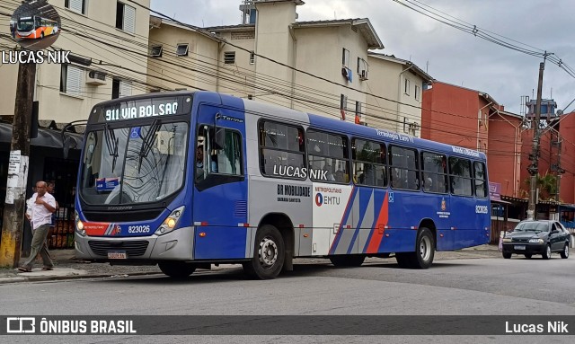 BR Mobilidade Baixada Santista 823026 na cidade de Cubatão, São Paulo, Brasil, por Lucas Nik. Número da foto: #12841831.