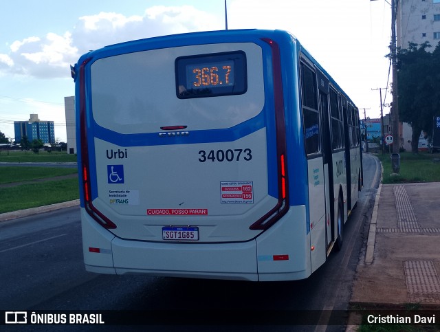 Urbi Mobilidade Urbana 340073 na cidade de Samambaia, Distrito Federal, Brasil, por Cristhian Davi. Número da foto: #12840532.