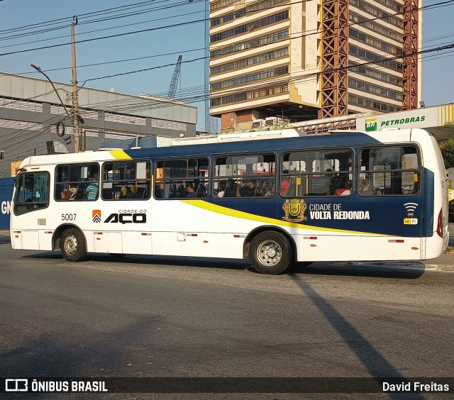 Viação Cidade do Aço 5007 na cidade de Volta Redonda, Rio de Janeiro, Brasil, por David Freitas. Número da foto: #12842477.