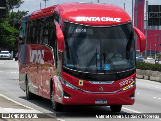 Viação Santa Cruz 38925 na cidade de São Paulo, São Paulo, Brasil, por Gabriel Oliveira Caldas da Nobrega. Número da foto: #12841667.