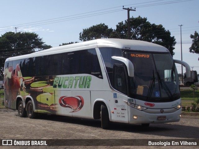 Eucatur - Empresa União Cascavel de Transportes e Turismo 4923 na cidade de Vilhena, Rondônia, Brasil, por Busologia Em Vilhena. Número da foto: #12840114.