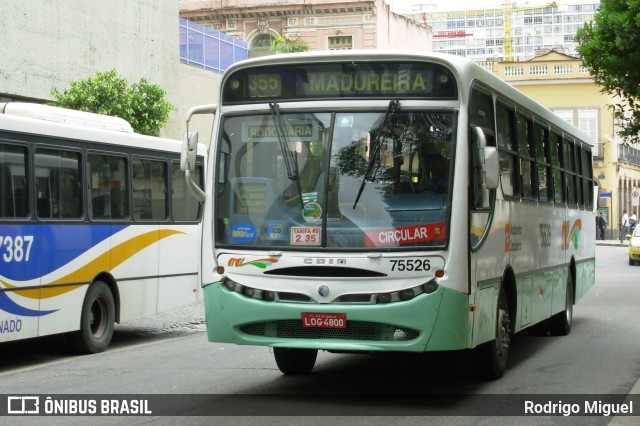 Viação Madureira Candelária 75526 na cidade de Rio de Janeiro, Rio de Janeiro, Brasil, por Rodrigo Miguel. Número da foto: #12842413.