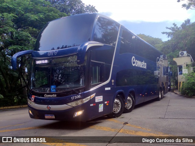 Viação Cometa 17306 na cidade de São Paulo, São Paulo, Brasil, por Diego Cardoso da Silva. Número da foto: #12841470.